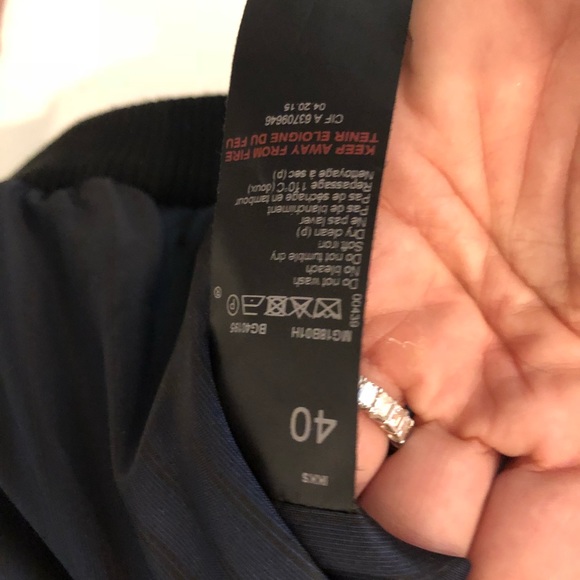 Brand new! Midnight blue bomber style blazer - Picture 3 of 4